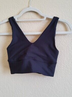 NWOT Interval Black V-Neck Performance Sports Bra S​